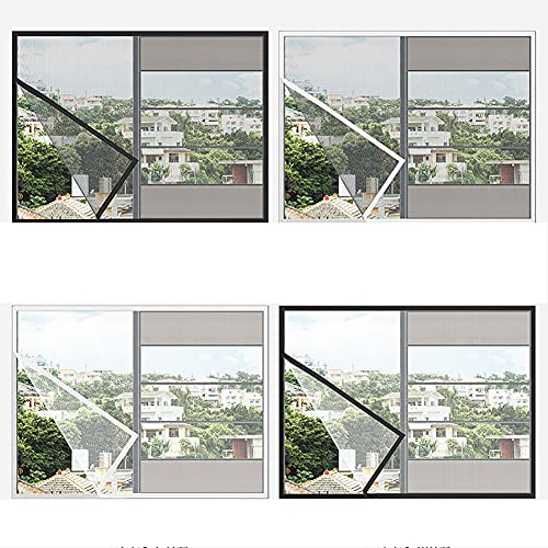 BASHI Selbstklebendes Fenstergitter, umweltfreundliches PVC-Fensternetz, praktischer Katzenschutz, einfache Installation