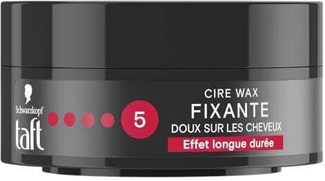 Schwarzkopf - Taft – Power Cax Fixierendes Wachs für Herren – sehr starke Fixierung – lange Haltbarkeit – 48 Stunden – schützt vor Austrocknen – Haarstyling – Topf mit 75 ml