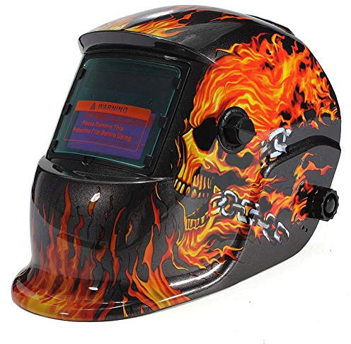 BANGHA Schweißmaske Automatische Solar-Schweißhelm Schweiß Solar-Schweißermaske Flamme Schweishelm
