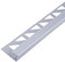 Dalsys Fliesenschiene 2,5m x 10mm Eckprofil Quadratprofil Aluminium (eloxiert) Silber matt, Fliesenprofil