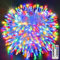Ollny Fairy Lights Mains Powered, 60m 600 LED Outdoor String Lights, Waterproof Garden Light with Plug/Timer/8 Modes/Dimmable for Outside/Indoor/Window/Wedding Decorations, Multicoloured