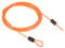 PATIKIL Security Steel Cable 2.5mm x 2m/6.56ft Coated Luggage Lock Wire Rope with Double Loop Orange