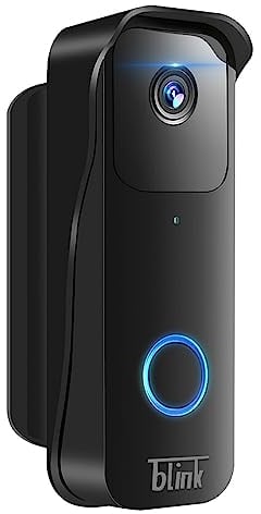 Blink Türklingelhalterung | verstellbare Halterung für Blink Video Türklingel | Verbesserung des Betrachtungswinkels | Blink Home Security Zubehör | Schwarz