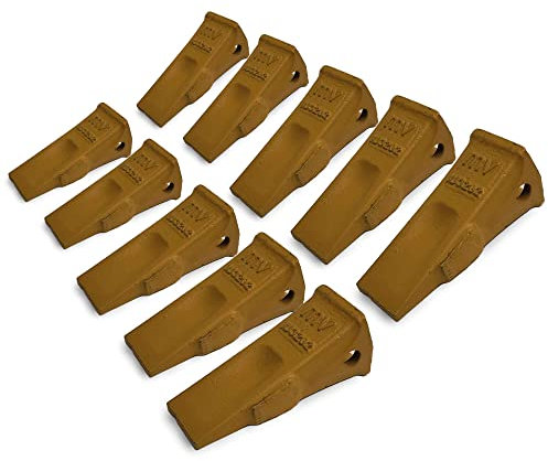 10er-pack Baggerzahn flach Cat-System J200 Bagger, Löffelzahn 1U3202 Baggerlöffel