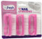 3 x NAIL BRUSH MANICURE PEDICURE SCRUBBING CLEANING BRISTLES REMOVE DIRT HANDLE (Pink)