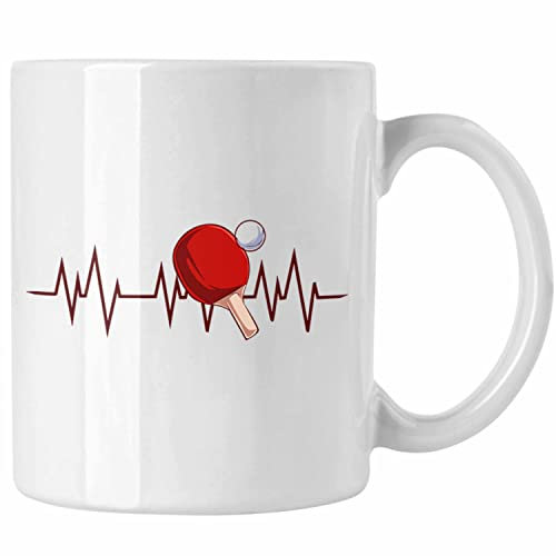 Lustige Tischtennis-Tasse - Das ideale Geschenk für Tischtennisspieler (Weiß)
