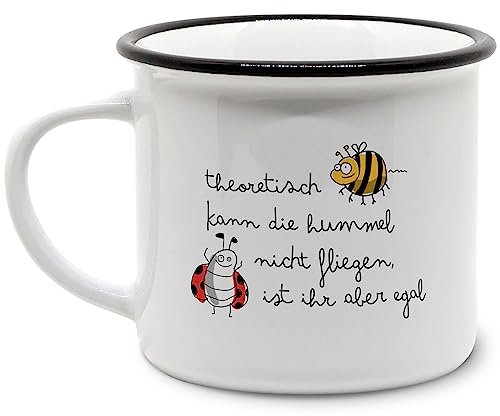 Tassenkasper - Theoretisch kann die Hummel nicht fliegen, ist ihr aber egal - Pummel & Marie, Vintage-Tasse