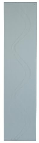 Homing Schiebegardine transparent | Wellen modern | dekorativ weiß