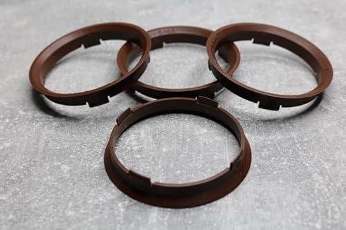 Zentrierringe Distanzringe 70,4 mm x 66,6 mm Dunkelbraun für Alufelgen