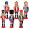 Yirochan 6Pcs Christmas Nutcracker Ornaments Set, 13cm Wooden Nutcracker Soldiers Nutcracker Christmas Decorations for Xmas Home Christmas Tree Party Hanging Ornaments