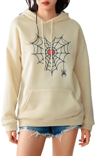 YILEEGOO Niedlicher Hai-Dinosaurier-Kapuzenpullover für Damen, langärmelig, Kawaii-Tier-Hai-Form, Kapuzenmantel, Pullover, übergroße ästhetische Sweatshirts für Teenager-Mädchen, Z1 Beige, S