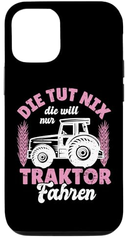 Die Tut Nix Die Will Nur Traktor Fahren Landwirtin Trecker Hülle für iPhone 14