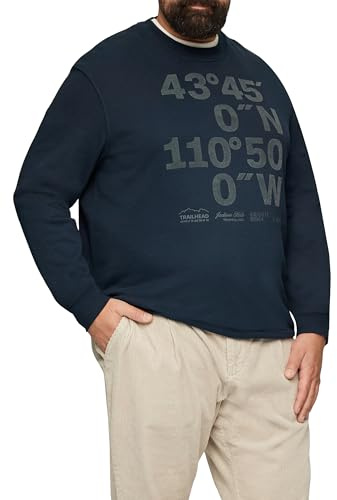 s.Oliver Herren Sweatshirt mit Flock-Print Sweatshirt