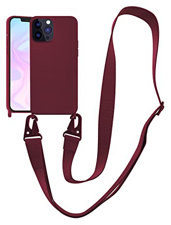 VooDirop Handykette Hülle für iPhone 11 Handyhülle mit Band Abnehmbar Nylon Lanyard Stoßfest Silikonhülle Handyhülle mit Verstellbarer Kordel zum Umhängen Schutzhülle