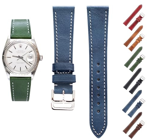 Schnellverschluss-Wadenarmband für Oris Uhren, Wadenarmband für Jaeger LeCoultre Uhren (22 mm, blau)