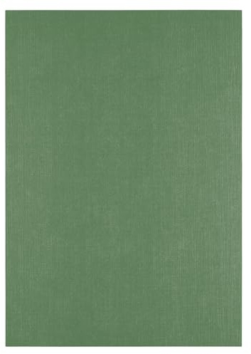 Florence Tonkarton A4-10 St. mit Leinen Struktur Pine (Grün) 250 g - Scrapbooking Bedarf und Bastelpapier für Kartenbasteln, Scrapbooking und Journaling - Reißfest Buntpapier