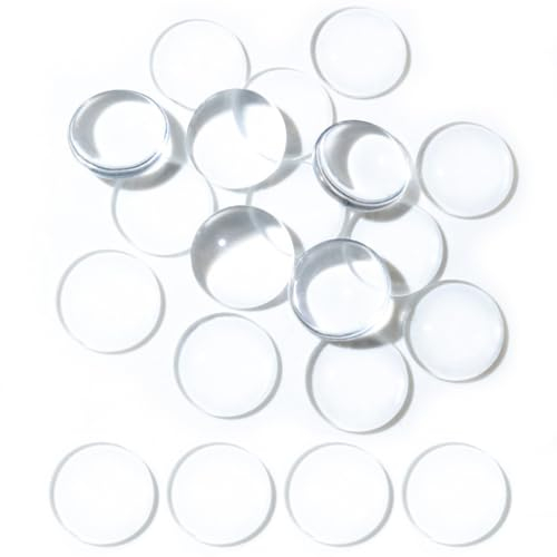QEQSHQO 40 Unidades Protectoras Antideslizantes de Goma para Mesas de Cristal con Puntos de Succión Autoadhesivos (25mm) (Transparente)