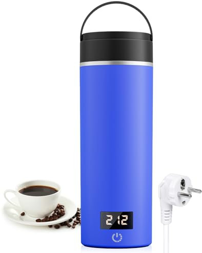 AIRMSEN Hervidor de Agua Pequeño con 6 Configuraciones de Temperatura, Hervidor Eléctrico de 500 ml con Acero Inoxidable SUS 316, 4 Modos de Mantener Caliente y Pantalla LED en Tiempo Real