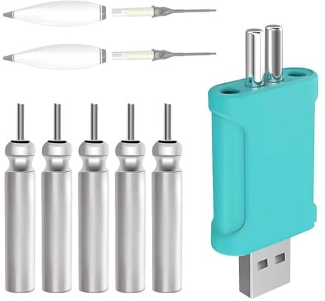 Dhqkqg CR 425 Led Posen Angeln Batterie Set, 7 Aufladbar Akku Für Angelposen Angeln Mit USB Ladegerät, Wiederaufladbare Cr425-Batterie, Wiederaufladbare CR425 USB Angelposen Akku Für LIR425 Bobber