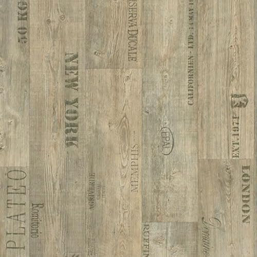 Sol Vinyle First - Imitation parquet marqué - Rouleau de 4m x 2m