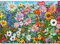MISITU Puzzle 1000 Teile für Erwachsene - Farbenfrohe Blumen im Mosaik - Kunst Puzzle 1000 für Kinder ab 14 Jahren