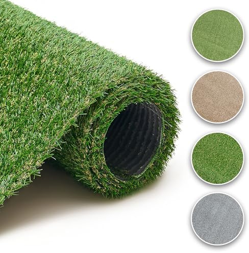 TAPISO Canyoo Rasenteppich Kunstrasen Grün - Höhe:20 mm Meterware für Garten Balkone Terrassen Wintergärten 100 x 150 cm