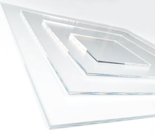 Signalétique.biz France Plaque acrylique PMMA transparente 5 mm - Dimensions : 50 x 40 cm