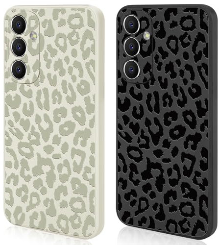 Ciciber Ttusy 2 Stück Hülle für Samsung Galaxy S20 FE Handyhülle Silikon mit Muster Leopard Matte Case Stoßfest Dünn Ästhetik Frauen Mädchen Weich TPU Schutzhülle Tasche für Samsung S20 FE