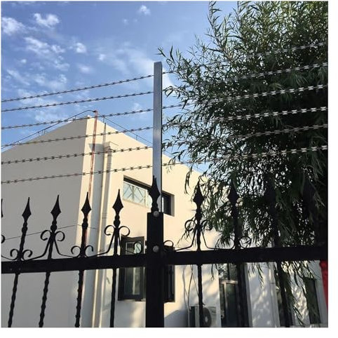 Razor Barbed Wire, Razor Wire Fencing, Razor Fence Non-Rusting Razor Ribbon Barbed Wire Razor Wire Fence Rolls Razor Useful Protection for Garden