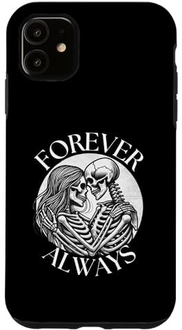 Hülle für iPhone 11 Forever Always - Skelettpaar Ewiger Liebhaber Twin Flame