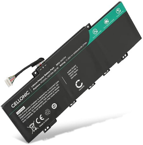 CELLONIC Batterie Compatible avec HP Pavilion x360 14-EK, 14-DY, Aero 13, PC03, PC03XL, PC03043XL 3400mAh 11.55V