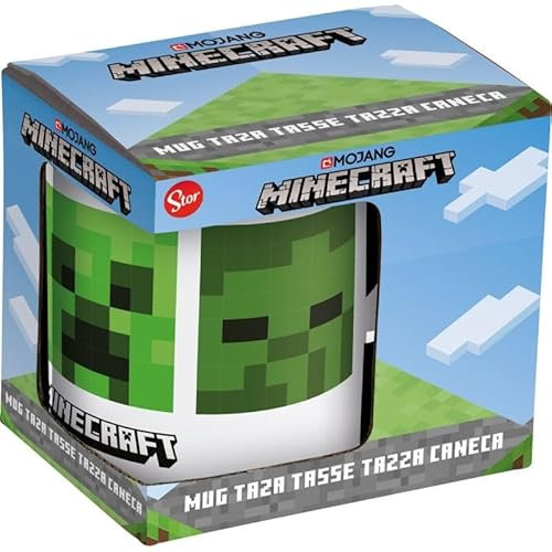 ms móvil shop Taza Cerámica Desayuno CREEPER Capacidad 325ml Dibujo – CAJA REGALO | PRODUCTO OFICIAL