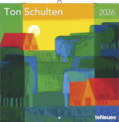 teNeues - Ton Schulten 2026 – Kunst-Wandkalender 30x30 cm (30x60 cm geöffnet) | Broschürenkalender mit Landschaftsmosaiken für Schulten-Fans & Kunstliebhaber