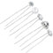 ElevateTech Haarnadeln mit Perlen für Hochzeiten 5 Stile Silberfarbene Strasssteine, Haarschmuck für Frauen Dekorative Blumen-Diamant-Haarnadeln