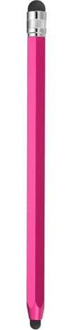 sourcing map Stylus Pens for Touch Screens, 2 in 1 Capacitive Stylus Universal Tablet Pen Sensitivity Precision, Pink