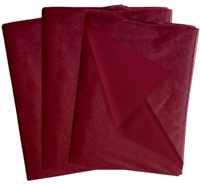 Pack of 30 Wine Colour Acid Free 50 x 70cm Tissue Paper Sheets