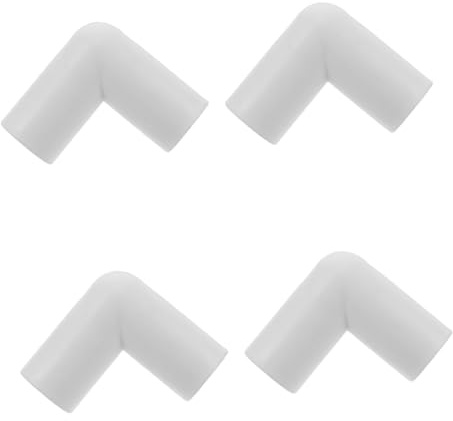 SOLUSTRE 4 Stück 3-Wege Kunststoffverbinder für Laufgitter 22mm Rohrdurchmesser Ersatzteile für Babyzaun Innen Außen Flexibel Montierbar Weiß