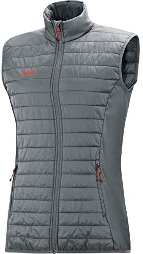 JAKO Damen Steppweste Premium, Steingrau, 42