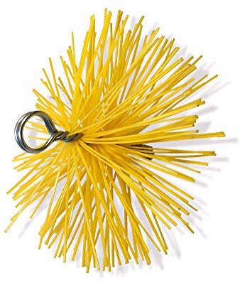 Hérisson synthétique pour ramonage conduits gainés | Diamètre 180 mm | Embout Acier fileté M12*1,75mm | Cheminées, chaudières, poêles, canalisations, gouttières | Kibros 4ESS18b