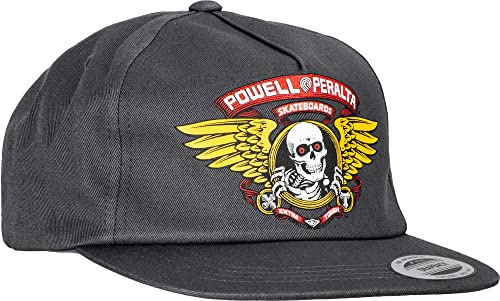 Powell Peralta Skateboardmütze Snapback Winged Ripper - Grau - Einheitsgröße