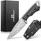 Schmiedeglut Sacki-Mini Unlimited I rostfreier Damast I Neckknive I Outdoormesser I EDC Taschenmesser I Survival & Bushcraft I Wander und Urlaubsmesser | Griffschale austauschbar