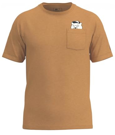 FORSBERG Coolson T-Shirt Brusttasche mit coolem Bär Funshirt Rundhals bequem robust