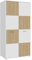 DEINE TANTE EMMA QDRS721-M878 Kleiderschrank Quadro 2 Weiss/Lamela Eiche hell ca. 94 x 185 x 53 cm