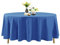 Runde Tischdecke, 274 cm, rund, flecken- und knitterfrei, waschbar, Polyester-Tischdecke, dekorative Tischdecke für Esstisch, Partys und Hochzeiten, mediterranes Blau