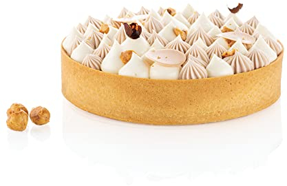 Silikomart | Anneau microperforé TPLUS+, Lot de 1 Anneau à gâteau rond, Ø 160 h 35 mm, Made in Italy