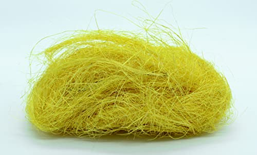 Kunstgras Paket 10 Stück Deko-Gras Ostergras Füllmaterial DIY Holzwolle Dekomaterial gelb