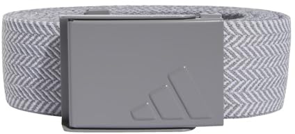 adidas Heather Web Belt Reversible, Grey Three, OSFM