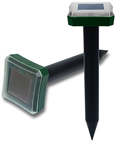 Mole Repellent 2 Packs - Outdoor Sonic Insect Deterrent - Mole Remover for Mole, Snake, Vole, Gopher, and Other Animals
