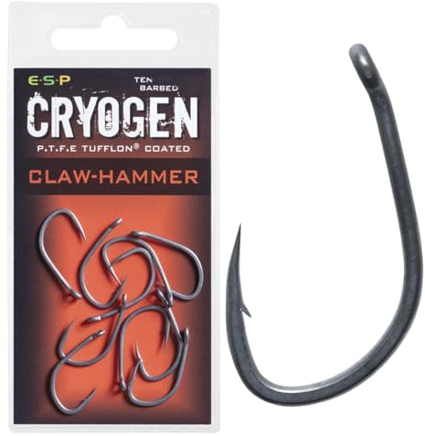 ESP Cryogen Claw Hammer Carp Fishing Hooks Barbed