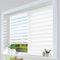 HOMEDEMO Doppelrollo Klemmfix ohne Bohren & mit Bohren, Rollos für Fenster und Tür, Weiß, 105x200cm(BxH), Duo Rollo Klemmrollo lichtdurchlässig, Fensterrollo Sichtschutz